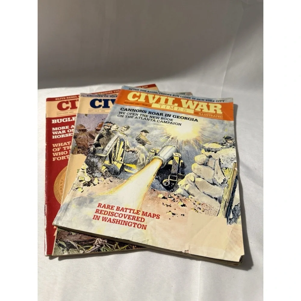 Lot of 3 Civil War Times Illustrated Magazines 1992 May Sept Nov